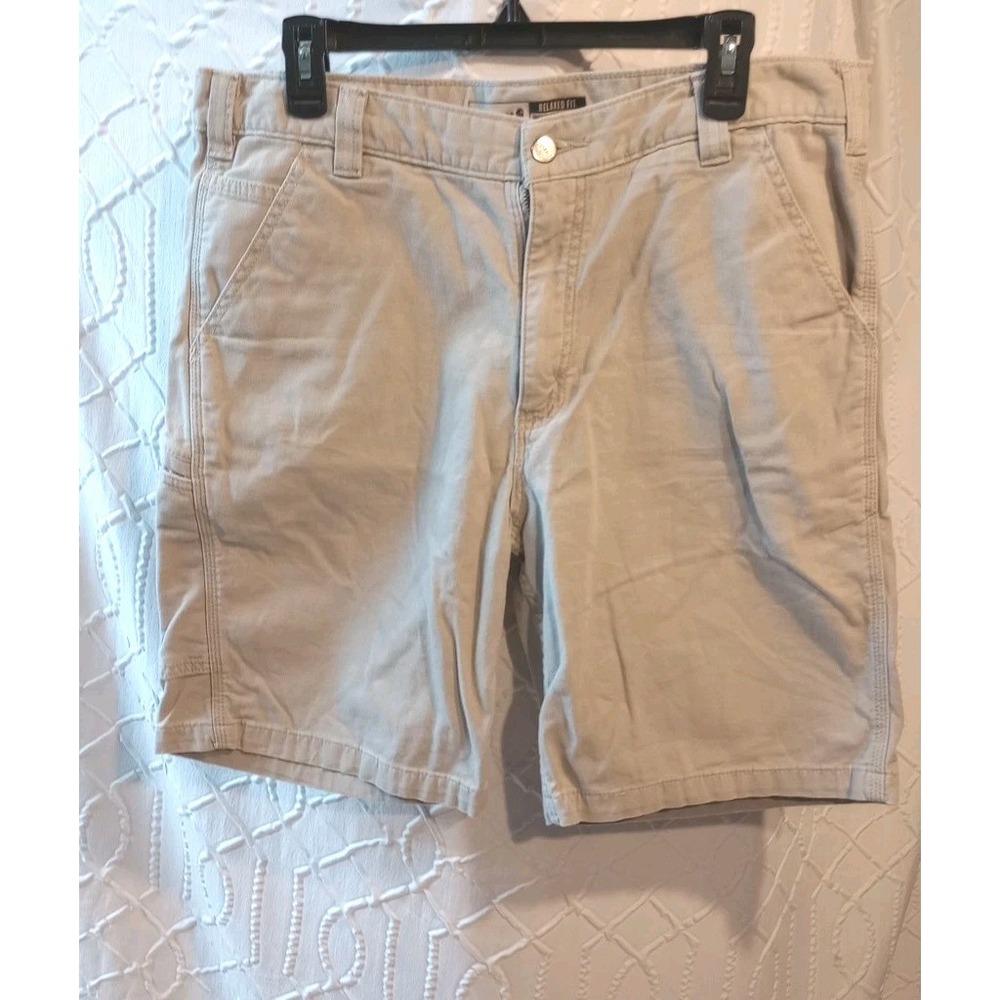Carhartt BS2514-M Relaxed Fit 10" Inseam Canvas Work Shorts Men's Size 36